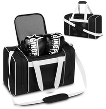 Boxing Gym Duffle Bag, Breathable Mesh Gym Bag for Boxing Gear | Wet Pocket, ...