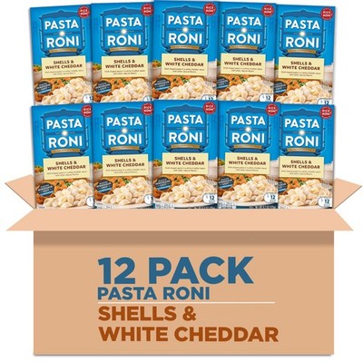 Pasta Roni Shells & White Cheddar Mix 6.2 Fl Oz (Pack Ounce of 12)