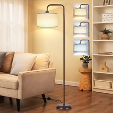 LED Floor Lamp for Living Room, 3 Color Temperature, with Foot Switch, 9W Bulb