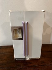 Vtg Tyco Kitchen Littles Barbie Size Refrigerator  Ice Maker SOUNDS work