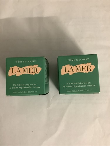 2X LA MER Creme de La Mer The Moisturizing Cream 0.24 oz / 7 mL NIB - Picture 2 of 4