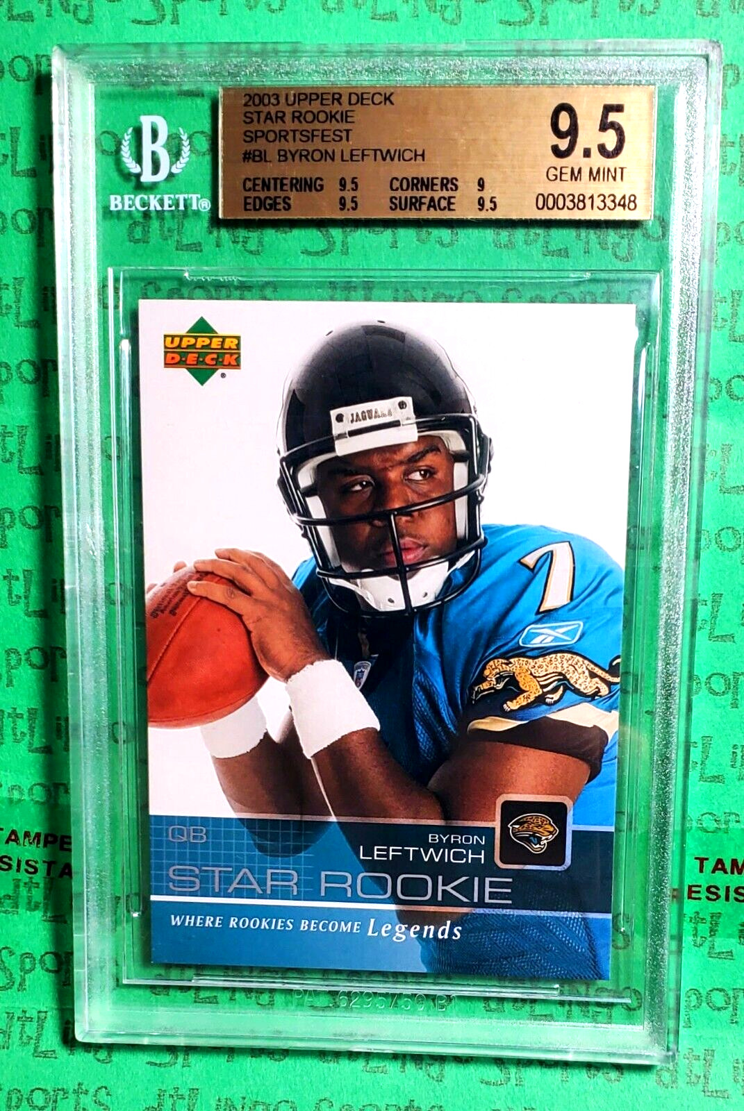 Byron Leftwich Topps Draft Picks & Prospects Class Marks Autographs #BL Base