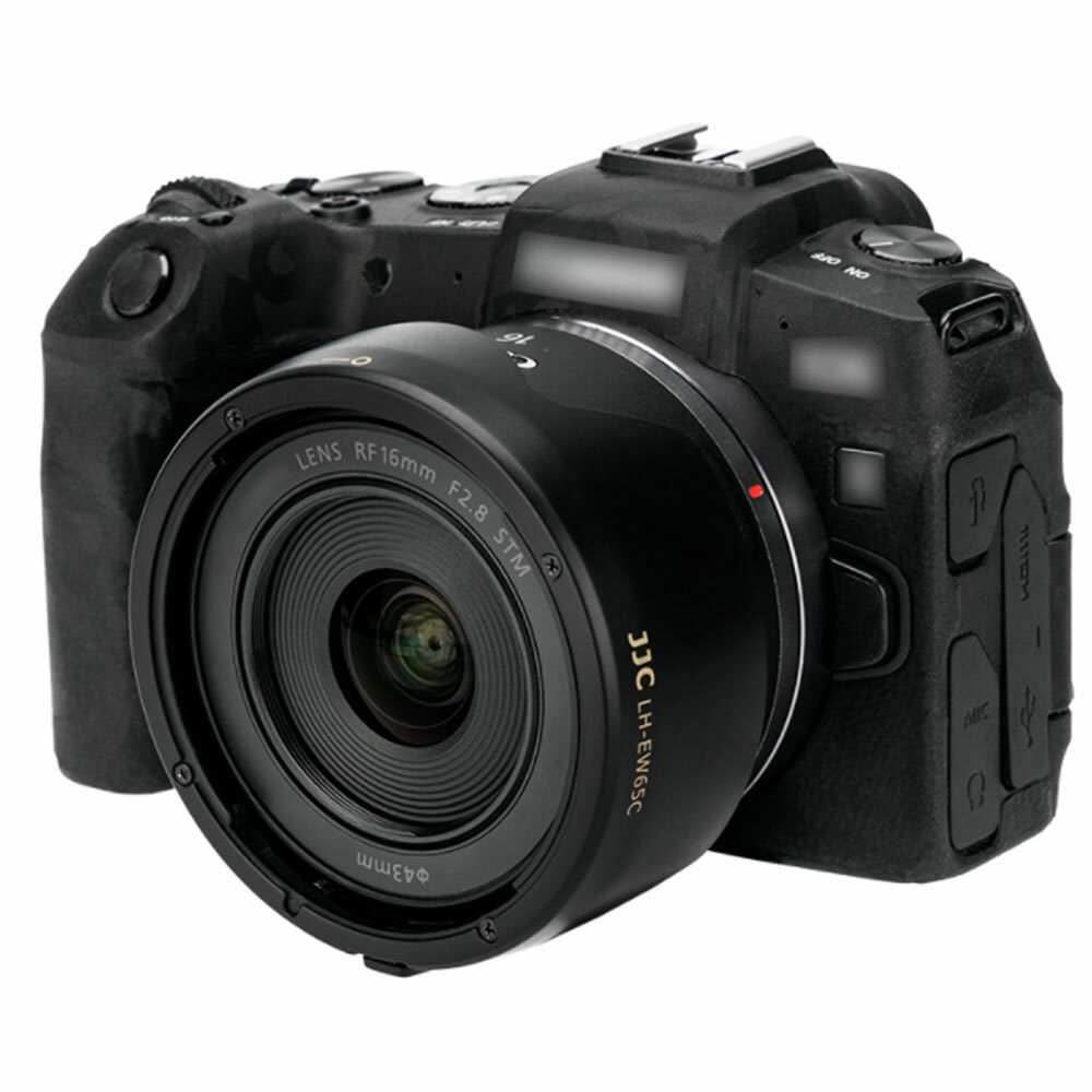 JJC EW65C Lens Hood Shade for Canon RF 16mm F2.8 on EOS R RP R5 R6 R3