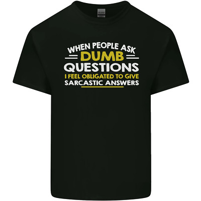 Dumb Frage Sarkastisch Antwort Lustiger Spruch Kinder T-shirt Mädchen Jungen