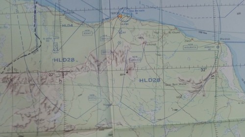 1974 NORTH AFRICA MAP - DMA Jet Navigation Chart (JNC 34N, Ed. 2) 41"x57" - Picture 6 of 12