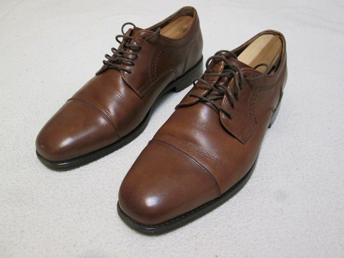 Very nice Johnston & Murphy cap toe derby shoes, brown, size  display picture 3