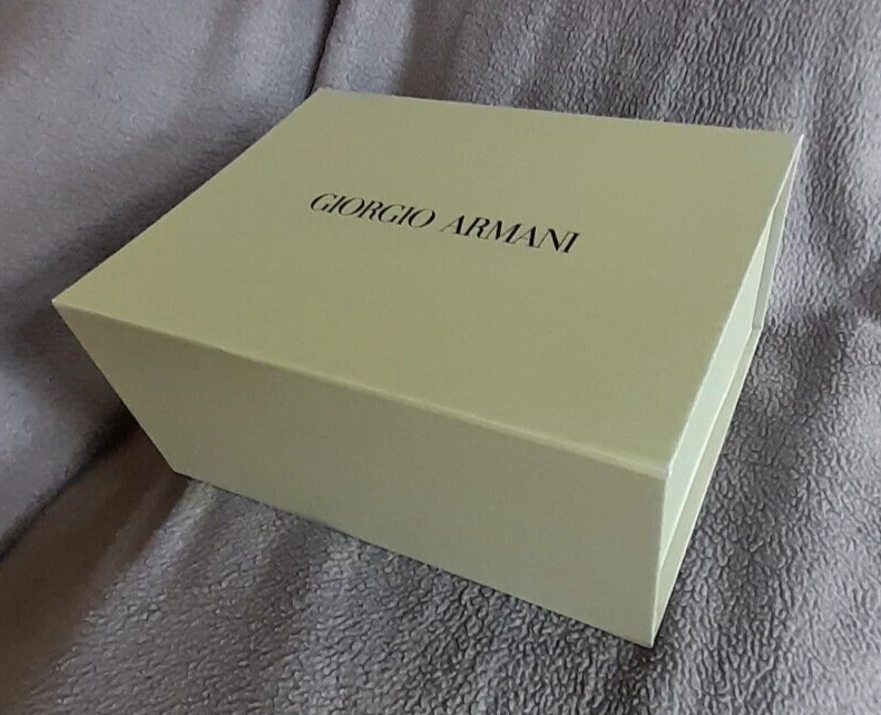 Giorgio Armani Empty Gift Box in Grey 24cm x 18cm x 10cm eBay