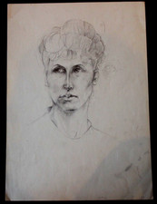 DDR Maler Professor Peuker Wolfgang Bleistift Zeichnung Original Studie