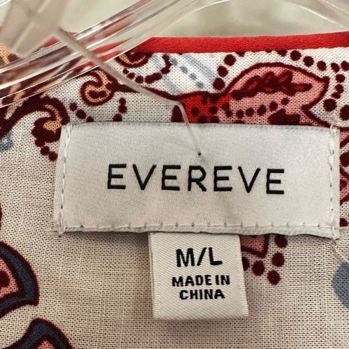 Evereve Penny Floral Wrap Cardigan Women's M/L Blue Multicolor Boho Linen NWOT - Bild 7 von 9