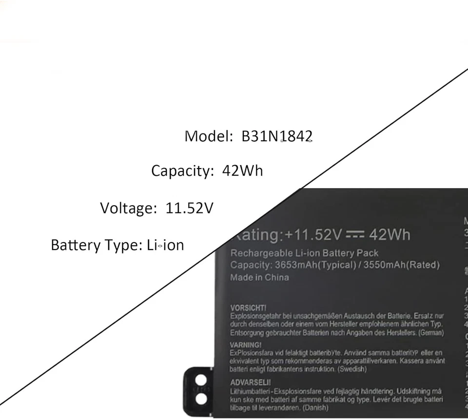 B31N1842 Battery for ASUS VivoBook 15 F513 M513 K513 S513 X513 S15 S531F - Image 2 of 4
