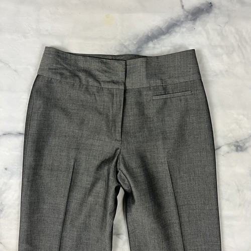 Etcetera Dress Pants Size 2 Mohair Wool Trouser Gray Woven Fully Lined Bootcut - Picture 5 of 10