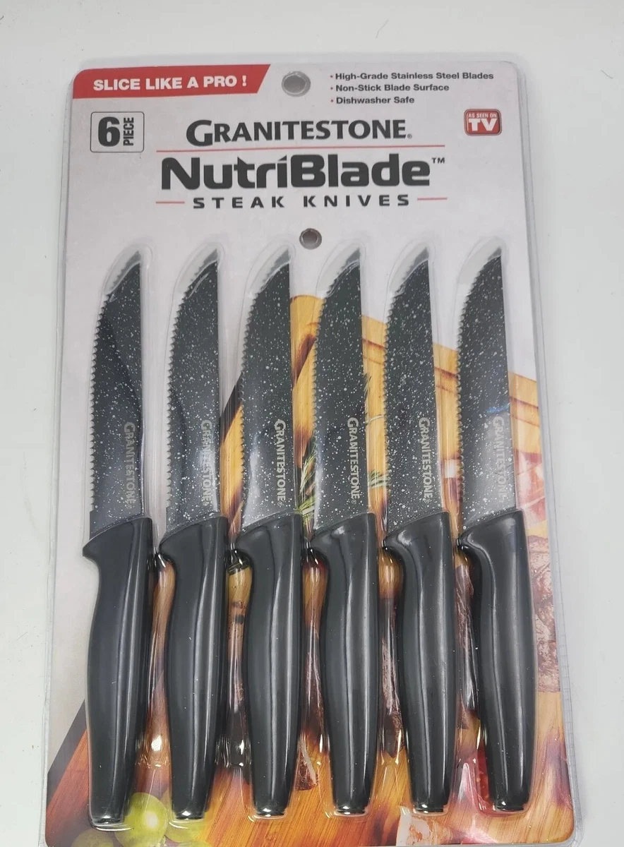Nutriblade 6Piece Steak Knives With Comfortable Handles,, 41 OFF
