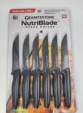 Granitestone NutriBlade 6 Piece Stainless Steel Steak Knife Set