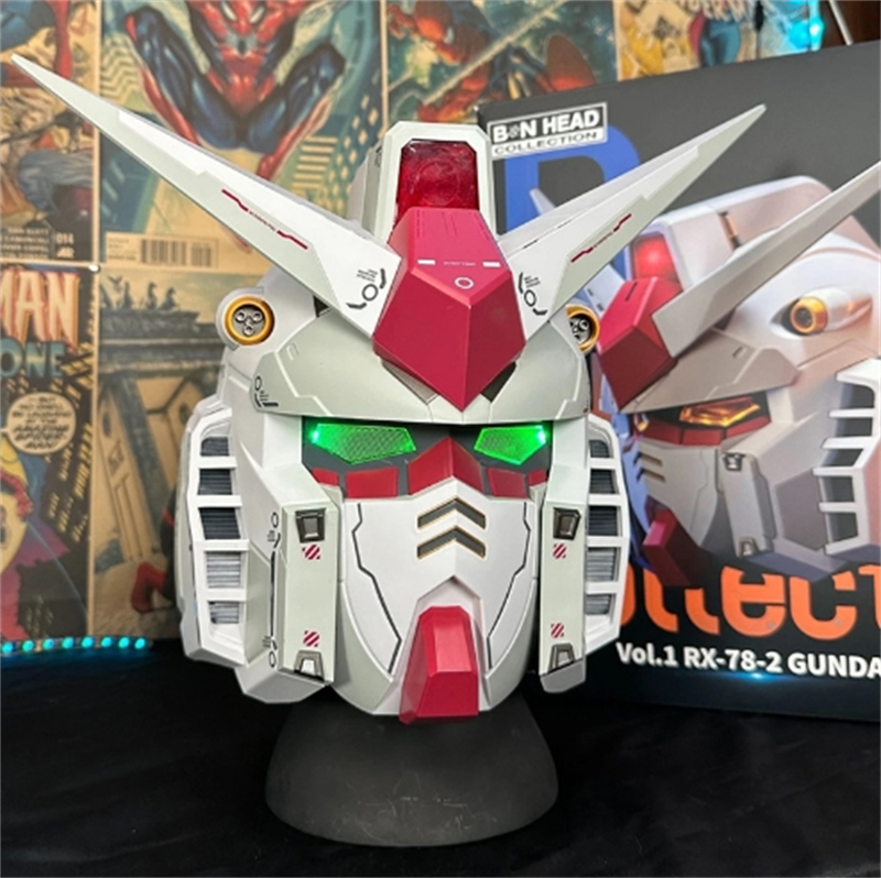 バトルボーグ20 RX-78-2 SDガンダム LEDライト付き BANDAI Gundam RX-78 Head Gashapon With LED Light, Great for