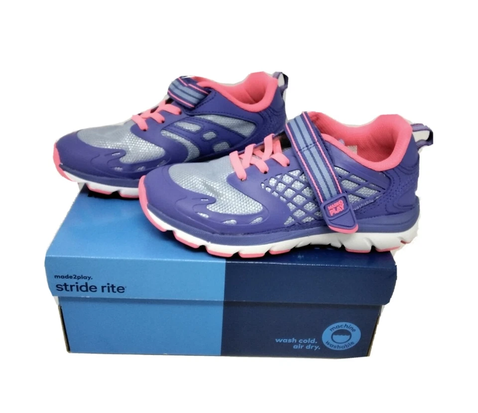 Tenis Stride Rite M2P Cannan Niña Grande Varios Tamaños Tenis para Correr Azul Rosa Foto 3 de 3