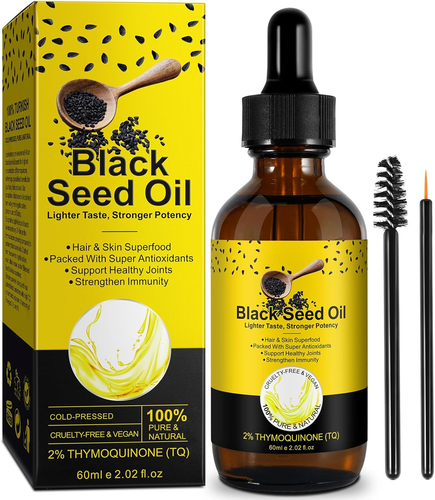 Black Seed Oil,Olio Di Cumino Nero,Olio Di Semi Neri,Naturale Al Spremuto a Fred - Foto 9 di 12