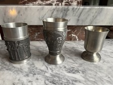 3 Zinnbecher als Konvult