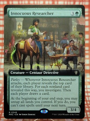 Innocuous Researcher (Extended Art) Commander: Murders at Karlov Manor MTG