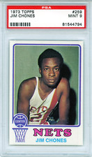 Jim Chones 1973 Topps Card #259 (PSA Mint 9)