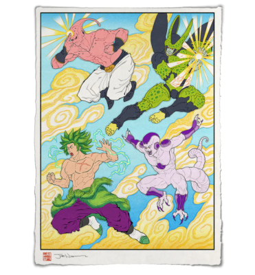 Dragon Ball Z Villains Japanese Edo Period Giclee Poster Print