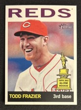 2013 Topps Heritage Todd Frazier Baseball All-Star Rookie Card RC 85 Reds NM O/C. rookie card picture