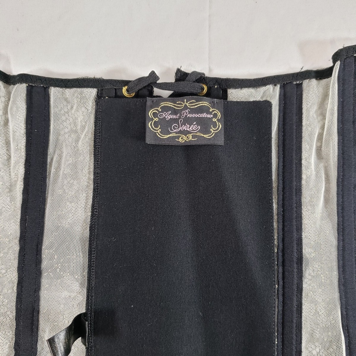 Agent Provocateur Soiree Gardenia AP5 XL Black Silver Lace