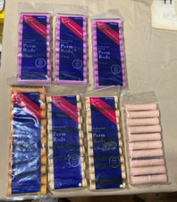 New Salon Care Perm Rods 6 Packs Of 12, 1 Pack Of 10