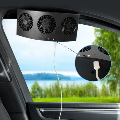 Car Fan-  4000 RPM Strong Silent Windfor Hot and Smoke Elimination Electric Fan