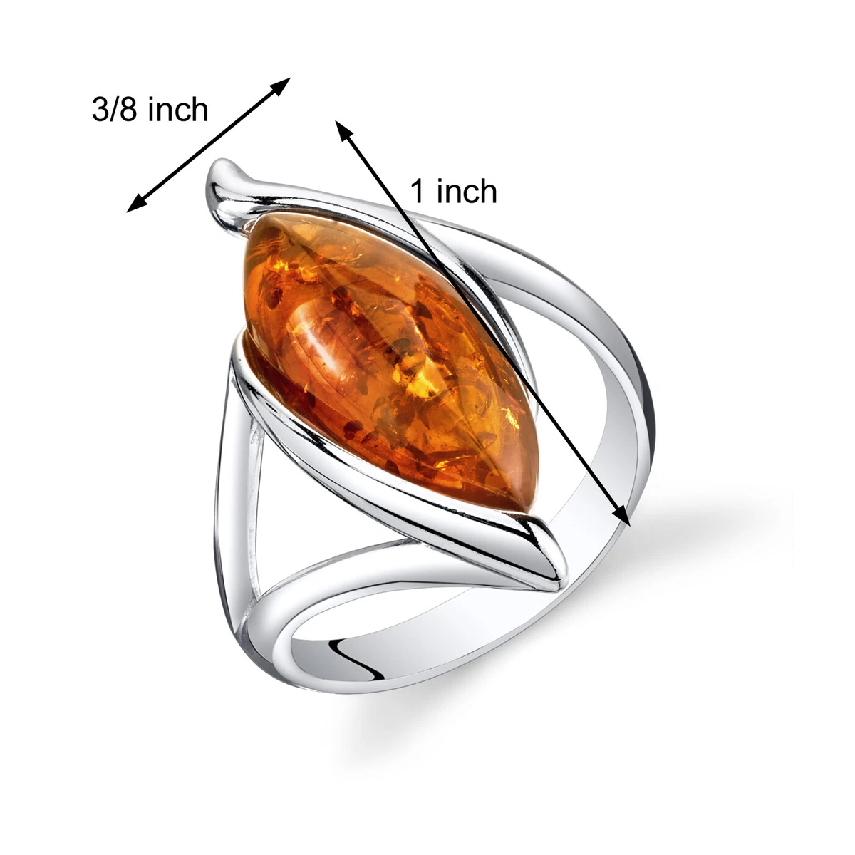 Amber sale diamond ring