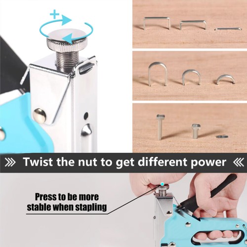 Staple Gun Heavy Duty Tacker Stapler Upholstery Nail Gun 3000x Staples Hand Tool - Picture 9 of 14
