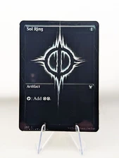 Custom Foil Sol Ring Black Phyrexian MTG Altered Colorless EDH Playtest Card