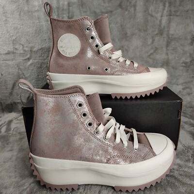 Converse Run Star Hike Pink Glitter Platform Womens 8 Shoes Sneakers A11578C