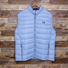 New Johnnie-O Men's XL Gulf Blue Hudson Puffer Full Zip Vest 128