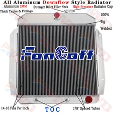 CC5559 3 Row Aluminum Radiator For 55-1959 Chevy Truck 3100 3200 3400 3500 3600