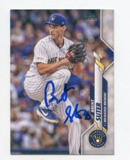 BRENT SUTER SIGNED 2020 TOPPS BASEBALL CARD AUTO
