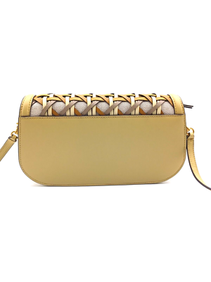 Tory Burch Miller Basketweave ショルダーバッグ Tory Burch Miller Basketweave Clutch Shoulder Bag | eBay