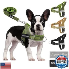 SlowTon No Pull Dog Harness - Heavy Duty Dog Harness and Leash Set for Medium