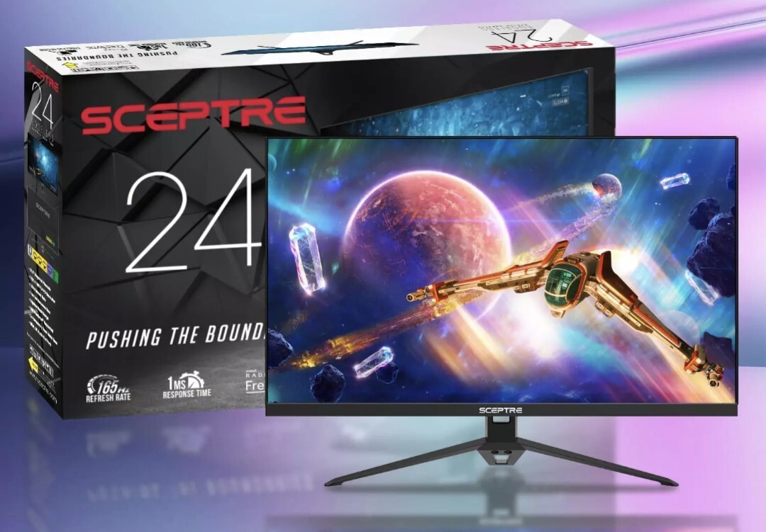 Sceptre Curved Monitor 144hz Sceptre IPS 24” Gaming Monitor