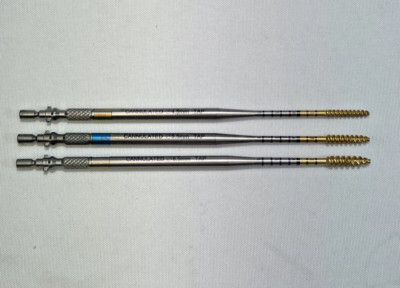 Set of 3 Stryker 4.5 5.5 6.5mm Cannulated Tap XIA3 Serrato Orthopedics Spine