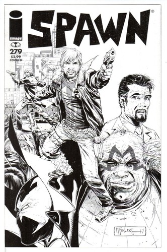 SPAWN #279 NM 9.4 Cover D Todd McFarlane B&W cover Jason S Alexander IMAGE 2017 - Picture 2 of 8
