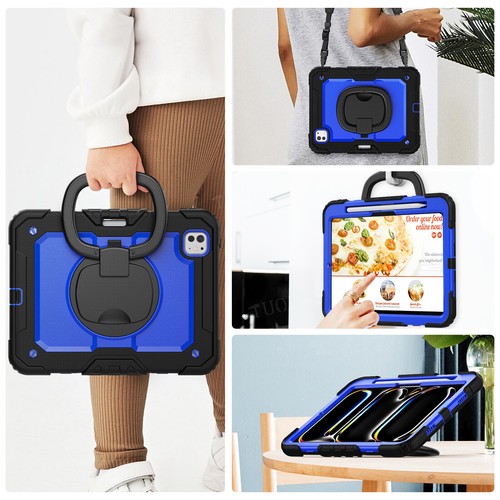For iPad Air 1 2 9.7 5/6th 10th/9th/8th/7th Gen Pro Air 11 Heavy Duty Stand Case - Picture 35 of 220