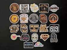 San Diego Padres VInyl Stickers MLB Baseball Friar Petco City Connect SD 619