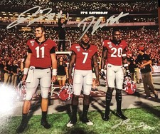 Jake Fromm, Swift, JR Reed Notre Dame Captains UGA Georgia Bulldogs Autographed