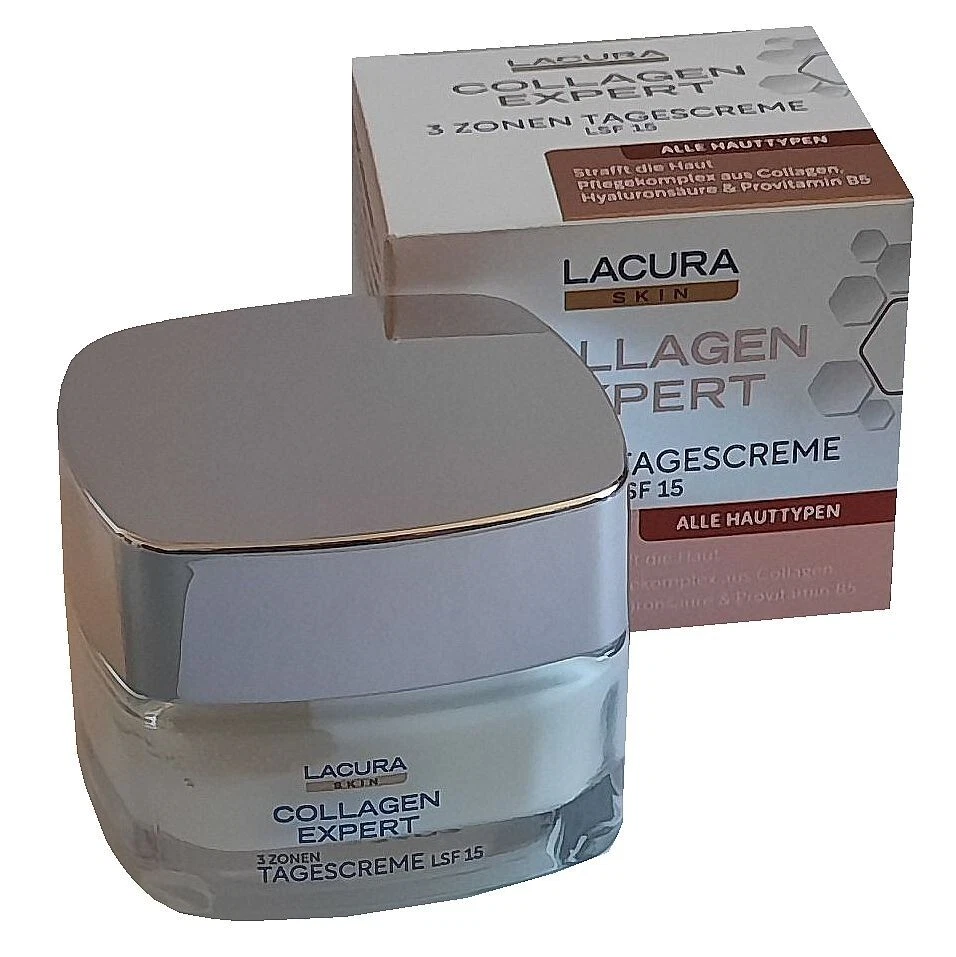LACURA Skin Collagen Expert 3 Zonen Tagescreme LSF 15 für alle Hauttypen 50ml