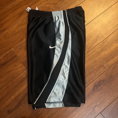 Nike Y2K Basketball Shorts Youth M (10-12) Black Elastic Drawstring Waist EUC - Picture 9 of 13