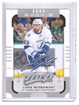 Luke Witkowski 2015-16 Upper Deck MVP Rookie Silver Script Parallel Card #177