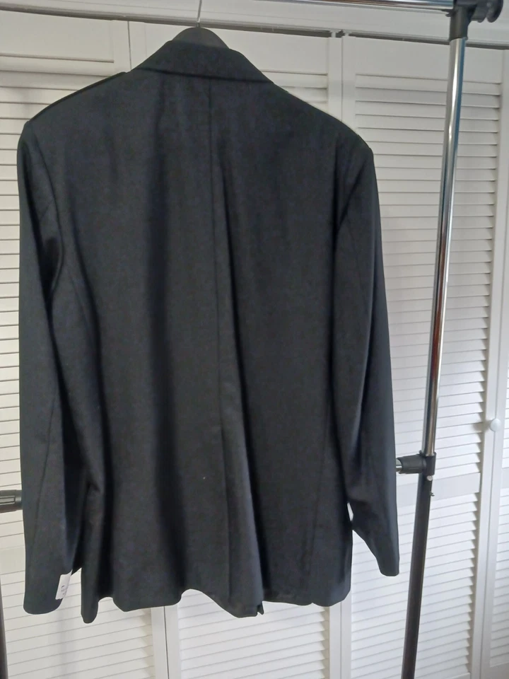 Single Breasted Pub Safety Blouse Coat, Poly/Wool, Black, Sz 52Ln, Anchor 210BL - Image 3 of 4