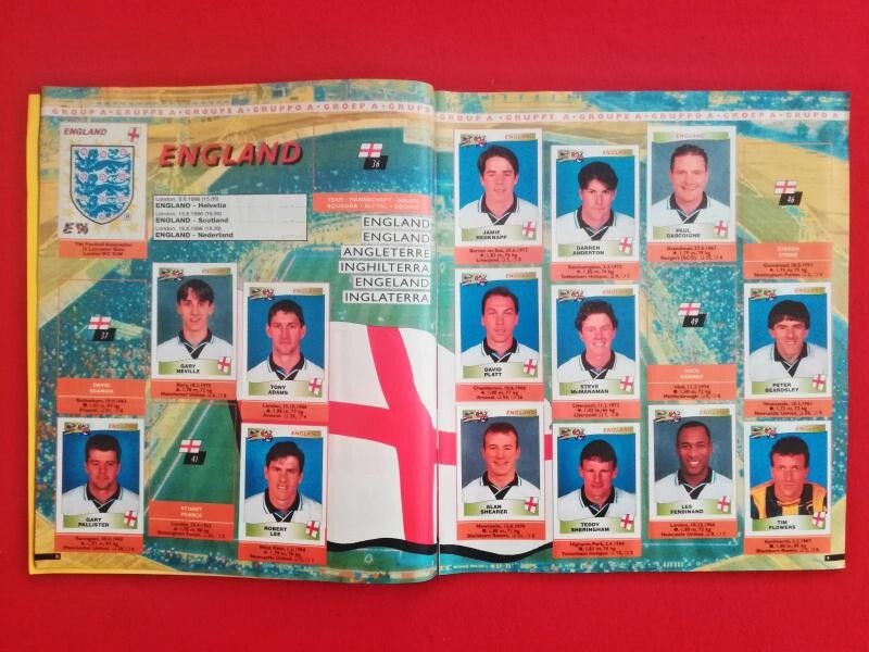 Panini - UEFA EURO 1996 England European Football