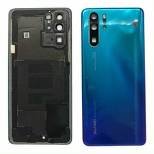 Tapa Cristal Trasera Cubre Batería Color Azul Para Huawei P30 Pro Desmontaje