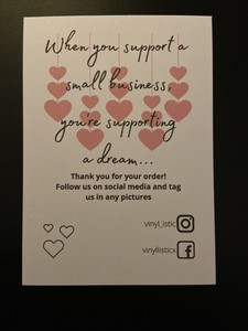 personalized thank you business cards